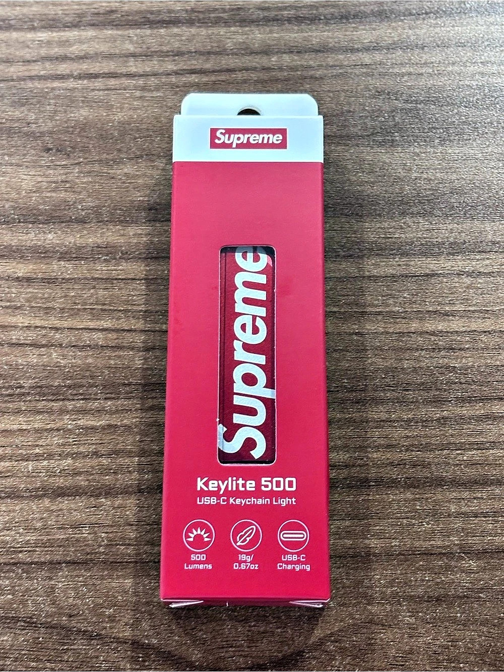 Supreme Keylite 500 USB-C Keychain Light Red NWT